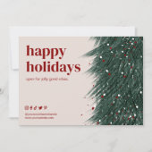 Holiday Thank You Business Order Card シーズンカード (正面)