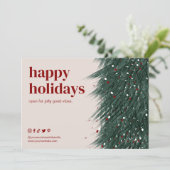 Holiday Thank You Business Order Card シーズンカード (スタンド正面)