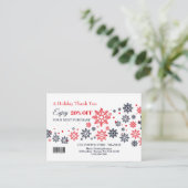 Holiday Thank You For your Applicance Promo Card 名刺 (スタンド正面)