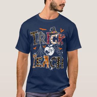 Holiday Thanksgiving Halloween Teacher Trick Or Tr Tシャツ