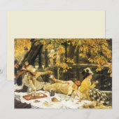 Holiday, the Picnic by James Tissot, ビクトリアン Art (正面/裏面)