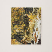 Holiday, the Picnic by James Tissot, ビクトリアン Art ジグソーパズル (縦)