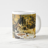 Holiday, the Picnic by James Tissot, ビクトリアン Art ジャンボコーヒーマグカップ (正面右)