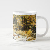 Holiday, the Picnic by James Tissot, ビクトリアン Art ジャンボコーヒーマグカップ (右)