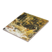 Holiday, the Picnic by James Tissot, ビクトリアン Art タイル (側面)