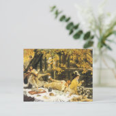 Holiday, the Picnic by James Tissot, ビクトリアン Art ポストカード (スタンド正面)