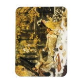 Holiday, the Picnic by James Tissot, ビクトリアン Art マグネット (縦)