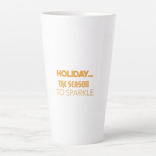 Holiday the season to sparkle カフェラテマグ (正面)