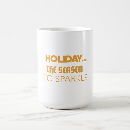 Holiday the season to sparkle コーヒーマグカップ (中央)