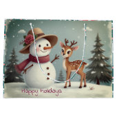 Holiday Themed Paper ラージペーパーバッグ (裏面)