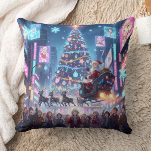 Holiday Throw Pillow クッション (ブランケット)
