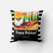 HOLIDAY Throw Pillow クッション (裏面)