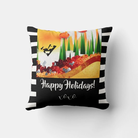 HOLIDAY Throw Pillow クッション (裏面)