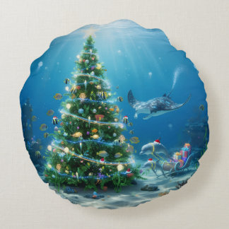 Holiday Throw Pillow ラウンドクッション