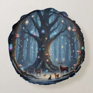 Holiday Throw Pillow ラウンドクッション