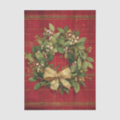 Holiday Tissue Paper with Wreath Design 薄葉紙 (正面)