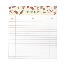 Holiday To-Do List Notepad ノートパッド