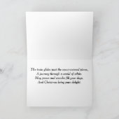 Holiday Train Through Snowy Woods Christmas Card シーズンカード (内部)