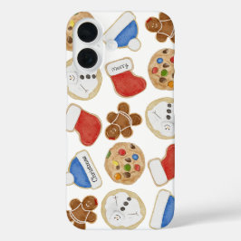 Holiday Treats Christmas Cookies Gingerbread Lady iPhone 16ケース