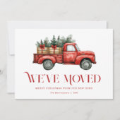 Holiday Truck Moving New Home Announcement Card シーズンカード (正面)