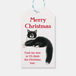 Holiday Tuxedo Cats Christmas Gift Tags ギフトタグ