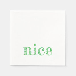 holiday typography NICE fun festive modern スタンダードカクテルナプキン