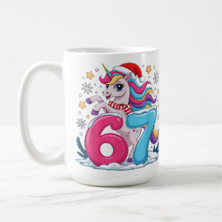 Holiday Unicorn 67 — Candy Colors & Snow Magic コーヒーマグカップ