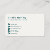 Holiday Vacation Rental QR Code 名刺 (裏面)