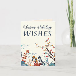 Holiday Warm Wishes Card カード