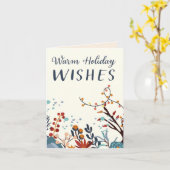 Holiday Warm Wishes Card カード (黄色い花)