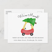 Holiday We've move New Home Announcement ポストカード (正面/裏面)