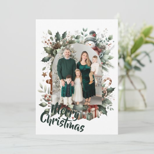 Holiday Whimsy: A Personalized Christmas Greeting シーズンカード (スタンド正面)