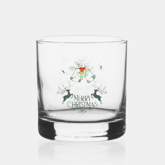 Holiday Whiskey Glass Set – Merry & Bright Barware ウイスキーグラス