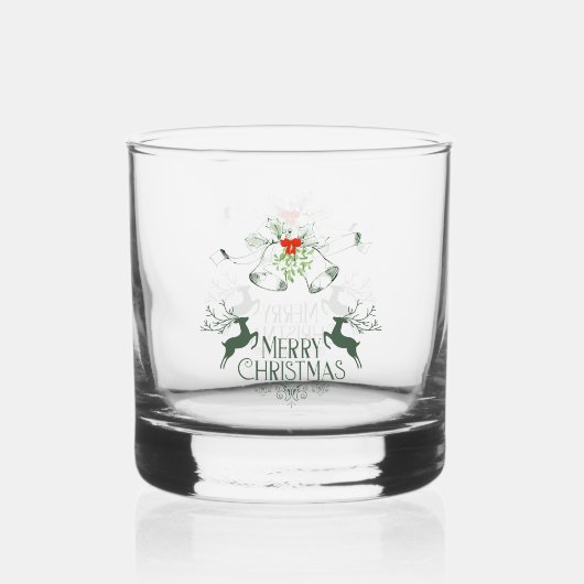 Holiday Whiskey Glass Set – Merry & Bright Barware ウイスキーグラス (裏面)