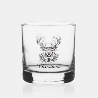 Holiday Whiskey Glass Set – Merry & Bright Barware ウイスキーグラス