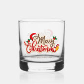 Holiday Whiskey Glass Set – Merry & Bright Barware ウイスキーグラス (裏面)