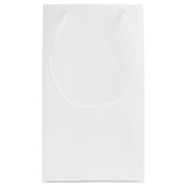 Holiday White Solid Color スモールペーパーバッグ (裏面)