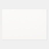 Holiday White Solid Color ラッピングペーパーシート (正面)