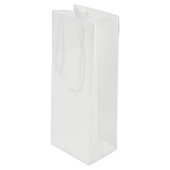Holiday White Solid Color ワインギフトバッグ (正面アングル)