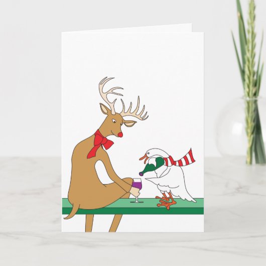 Holiday Wine Cheer Card カード (正面)