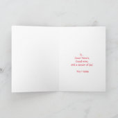 Holiday Wine Cheer Card カード (内部)