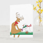 Holiday Wine Cheer Card カード (黄色い花)