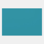 Holiday Wish onパーソナライズされた Tones and 自然 Blue ラッピングペーパーシート (正面3)