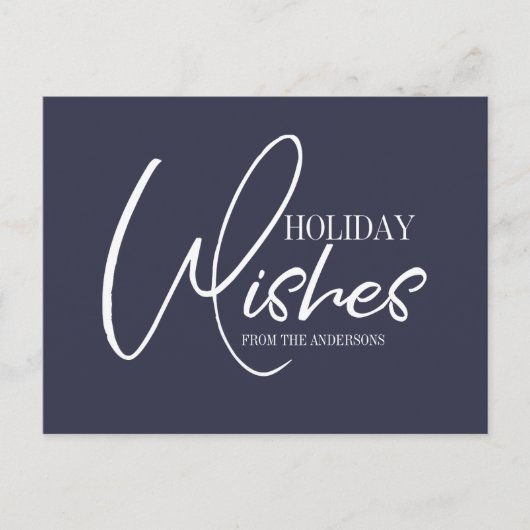 Holiday Wishesクリスマスポストカード シーズンポストカード (正面)