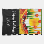 Holiday within the Pines! キッチンタオル (横)