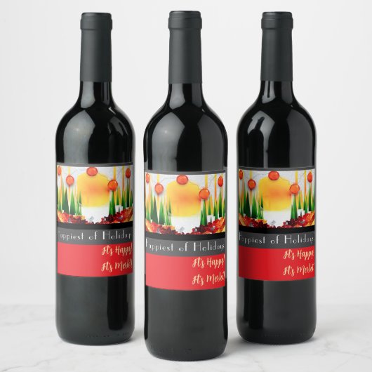 Holiday within the Pines! ワインラベル (ボトル)