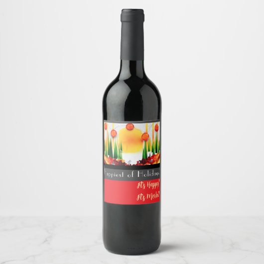 Holiday within the Pines! ワインラベル (正面)