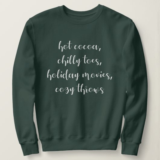 Holiday Words List Sweatshirt スウェットシャツ (デザイン正面)
