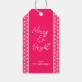 Holiday Wrapping ASANOHA Japanese Kimono pattern  ギフトタグ (正面)