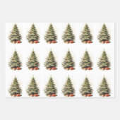 Holiday Wrapping Paper Flat Sheet Set of 3 ラッピングペーパーシート (正面3)